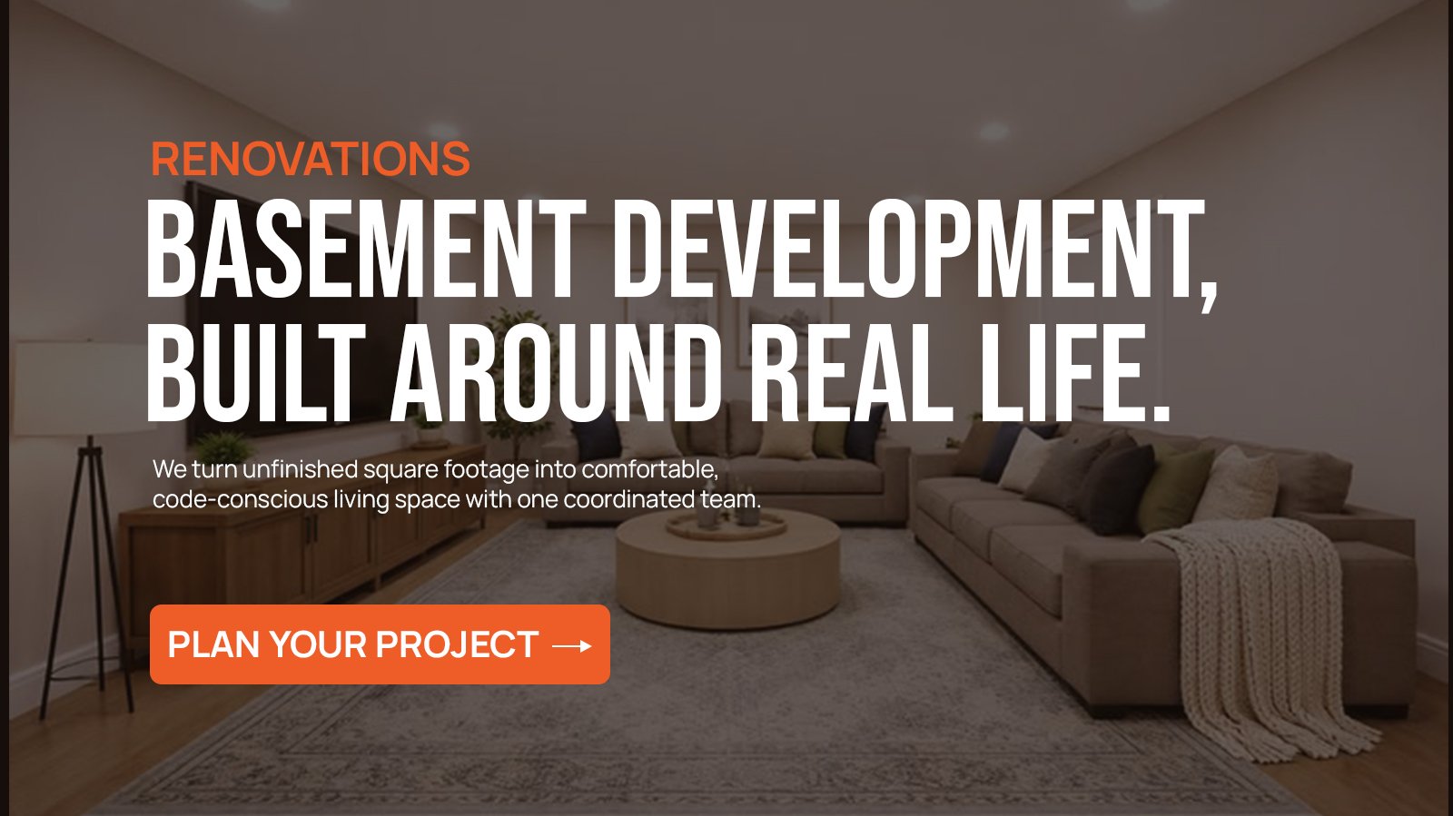 Basement Development project in Calgary