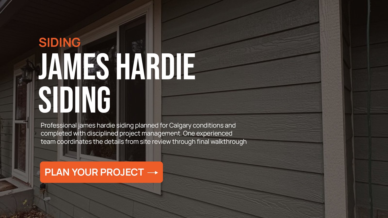 James Hardie Siding project in Calgary