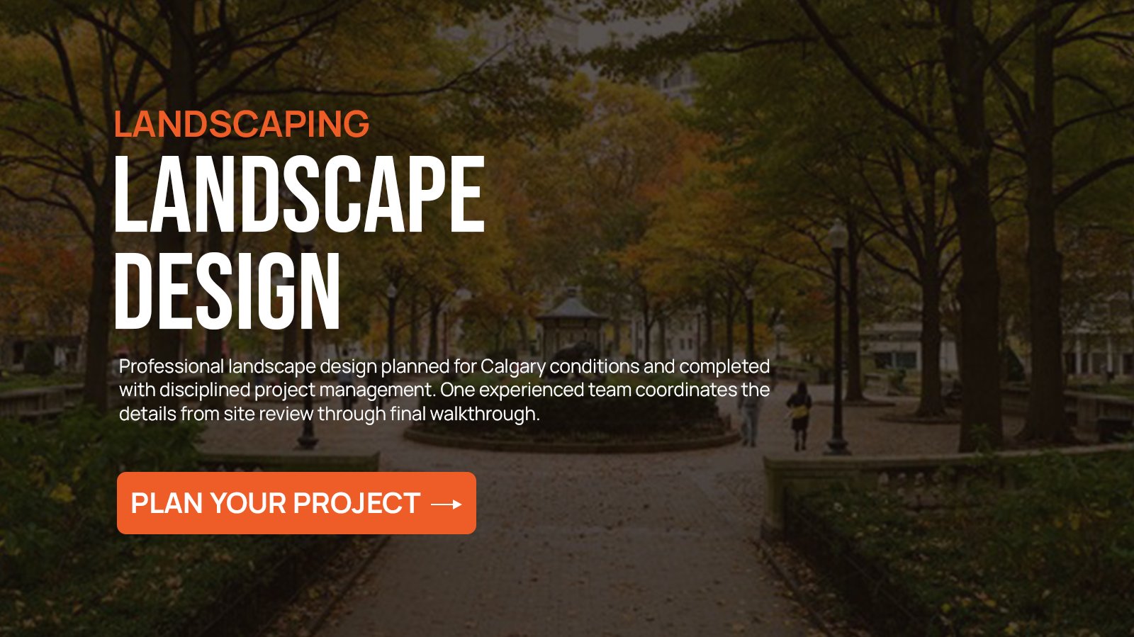 Landscape Design project in Calgary